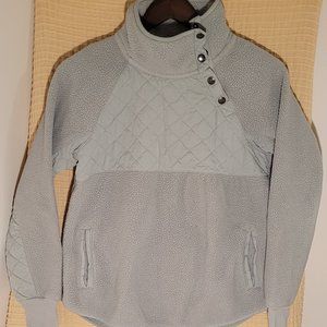 Abercrombie & Fitch Light Blue Snap Pullover XS